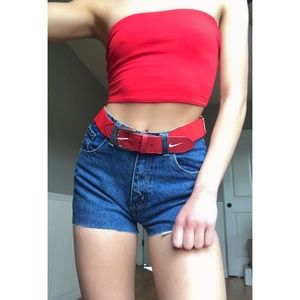 Nike Red Adjustable Belt